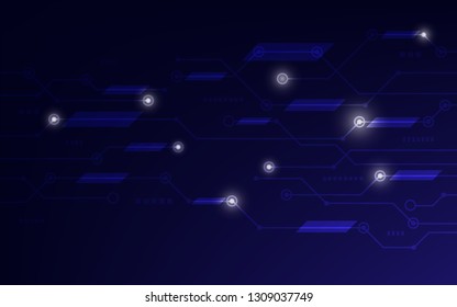 Vector of abstract digital technology background for hi-tech electronic motherboard , communication and engineering concept.