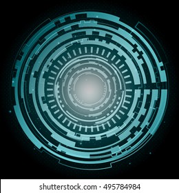Vector Abstract Digital Technology Background. Digital Global Network Electronic Future Innovation Communication Business Connection. Technology background. Technology Global Network Concept 
