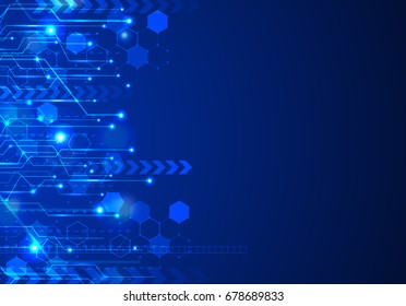 Vector Abstract Digital Technology Background. Digital Global Network Electronic Future Innovation Communication Business Connection. Technology background. Technology Global Network Concept 
