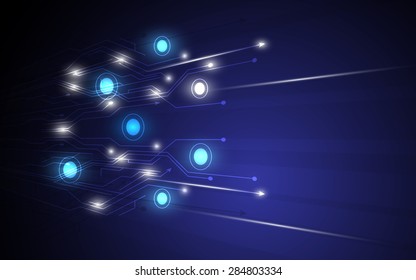 vector abstract digital traffic line movement background