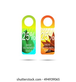 Vector abstract discount coupon