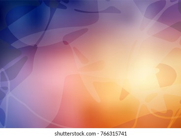 Vector abstract doodle background. Colorful abstract illustration with lines drawn by child in Asian style. Brand-new design for your business.