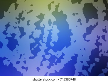 Vector abstract doodle pattern. Childish elegant natural pattern with gradient. The template can be used as a background for cell phones.