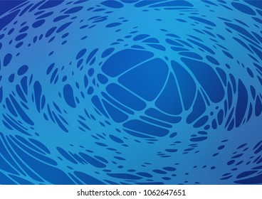 Vector abstract doodle pattern. Doodle illustration made by child in Origami style with gradient. The template can be used as a background for cell phones.