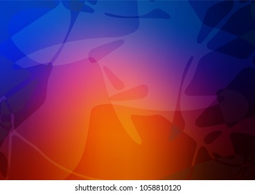 Vector abstract doodle pattern. Shining colored illustration with childish doodles in Arabic style. The elegant pattern can be used as a part of a brand book.