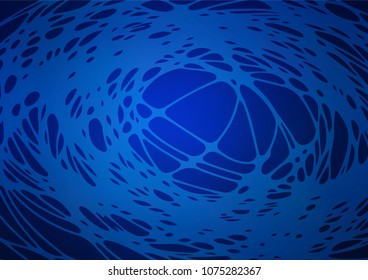 Vector abstract doodle template. Doodles created by child on blurred abstract background with gradient. The completely new template can be used for your brand book.