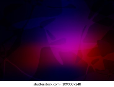 Vector abstract doodle template. Doodle illustration made by child in Origami style with gradient. A completely new design for your business.