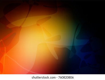 Vector abstract doodle template. Sketchy doodles drawn by child on blurred background. Hand painted design for web, leaflet, textile.