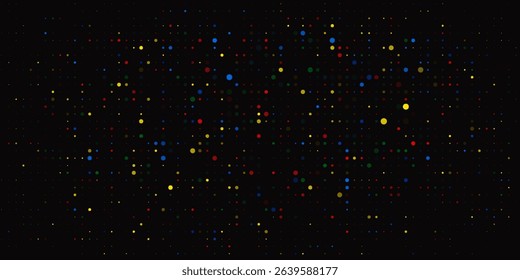 vector abstract dots full color for background