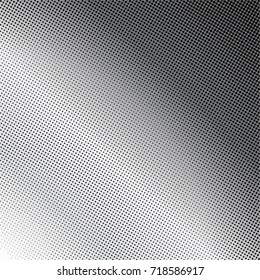 Vector abstract dotted background. Black and white halftone effect vector illustration.