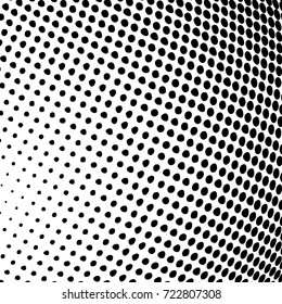 Vector abstract dotted background. Black and white halftone effect vector illustration.