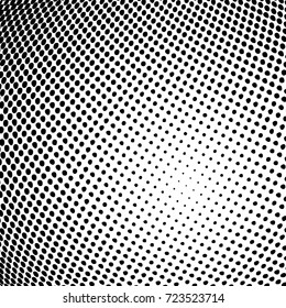 Vector abstract dotted background. Black and white halftone effect vector illustration.