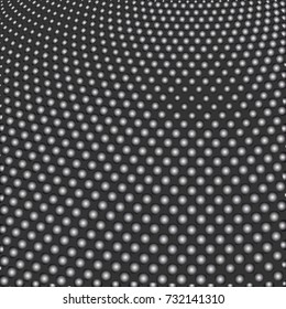 Vector abstract dotted background. Black and white halftone effect vector illustration.