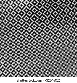 Vector abstract dotted background. Black and white halftone effect vector illustration.