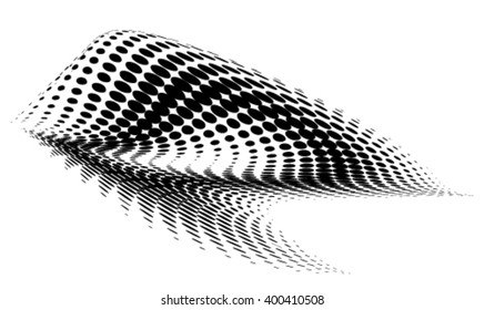 Vector abstract dotted background. Halftone effect.