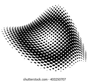 Vector abstract dotted background. Halftone effect.