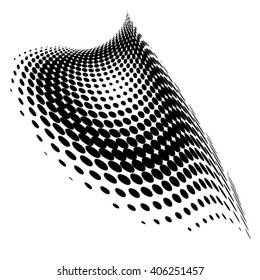 Vector abstract dotted background. Halftone effect.