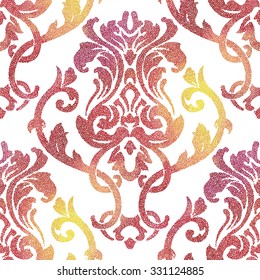 Vector abstract dotted geometric pattern background. Based on ethnic ornaments. Stipple technique. Pointillism.