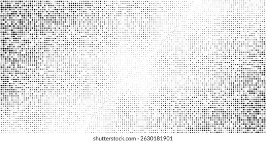 Textura de degradado semitono punteado abstracto de Vector. Fondo de lunares desapareciendo. Repitiendo puntos gradación arte abstracto simple