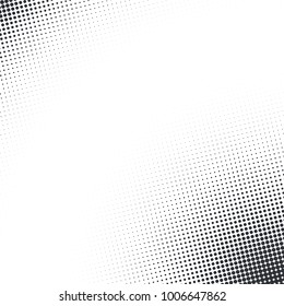 Vector abstract dotted halftone template background. Pop art dotted gradient design element. Grunge halftone textured pattern with dots.