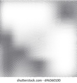Vector abstract dotted halftone template background. Pop art dotted gradient design element. Grunge halftone textured pattern with dots.