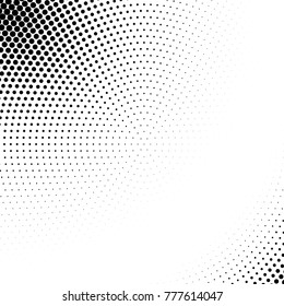 Vector abstract dotted halftone template background. Pop art dotted gradient design element. Grunge halftone textured pattern with dots.