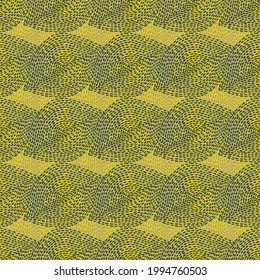 Vector abstract dotted shapes seamless pattern. Modern boho surface texture for textile and wrapping paper.