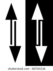 Vector Abstract Up and Down Arrow Graphic