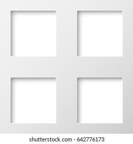 Vector abstract drawing frame for photo, picture, text.