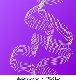 Vector abstract dynamic colorful curly wave backgrounds collection