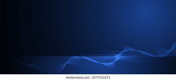 Vector abstract dynamic, wave particle and dot. Illustration technology background with dynamic mesh, flow particles design for banner, wallpaper. Futuristic, digital datum network and science concept