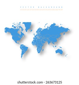 Vector Abstract Earth Map. World map connection illustration