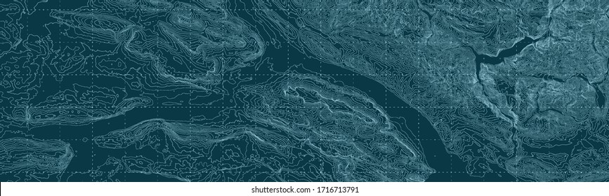 Vector abstract earth relief map. 