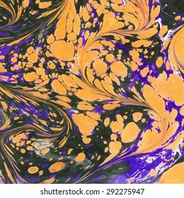 Vector abstract ebru bright color background