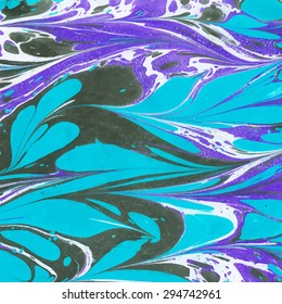 Vector abstract ebru bright color background