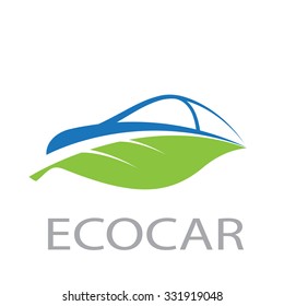 Vector abstract eco car