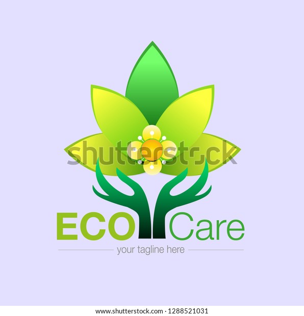 Vector abstract, eco car,e healthy care and\
beauty care symbol.
