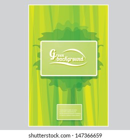 vector abstract eco green background template