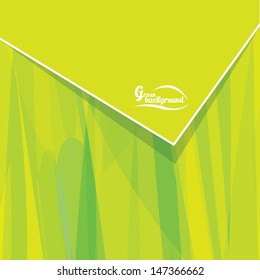 vector abstract eco green background template