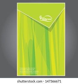 vector abstract eco green background template