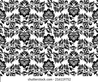 Vector Abstract Elegance Seamless pattern with floral background