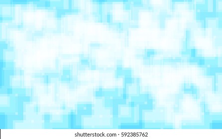 Vector Abstract Elegant Blue Background. Abstract Blue Pattern. Squares Texture