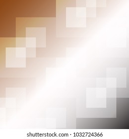 Vector Abstract Elegant Chocolate and White Background. Squares Texture.