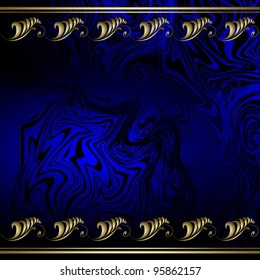  vector abstract elegant design background Dark blue and black, with gold