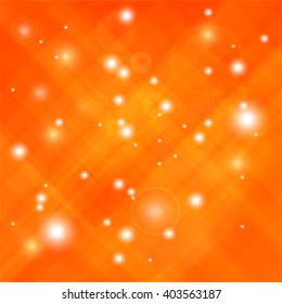 Vector Abstract Elegant Orange Background. Hot Sun Light Texture