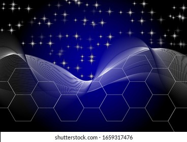 Vector Abstract Elegant star Background.