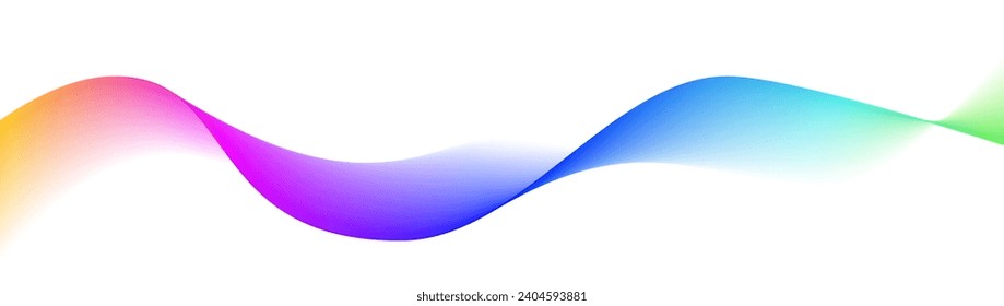 Vector abstract elegant wave lines background colorful line flow curve