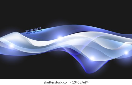 Vector. Abstract elegant waves