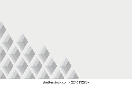 Vector Abstract Elegant white and grey Background. Abstract white Pattern. Squares Texture for Business presentation