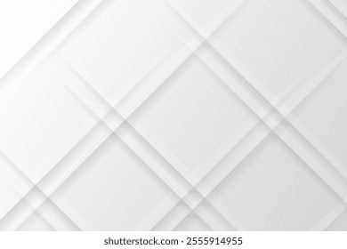 Vector Abstract Elegant white and grey Background. Abstract white Pattern. Squares Texture